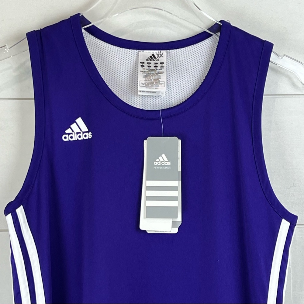 NEW ADIDAS Reversible ClimaLite Jersey Collegiate Purple Women’s Size XS‎